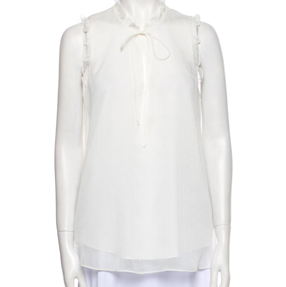 HAUTE HIPPIE V-Neck Sleeveless Blouse NWT